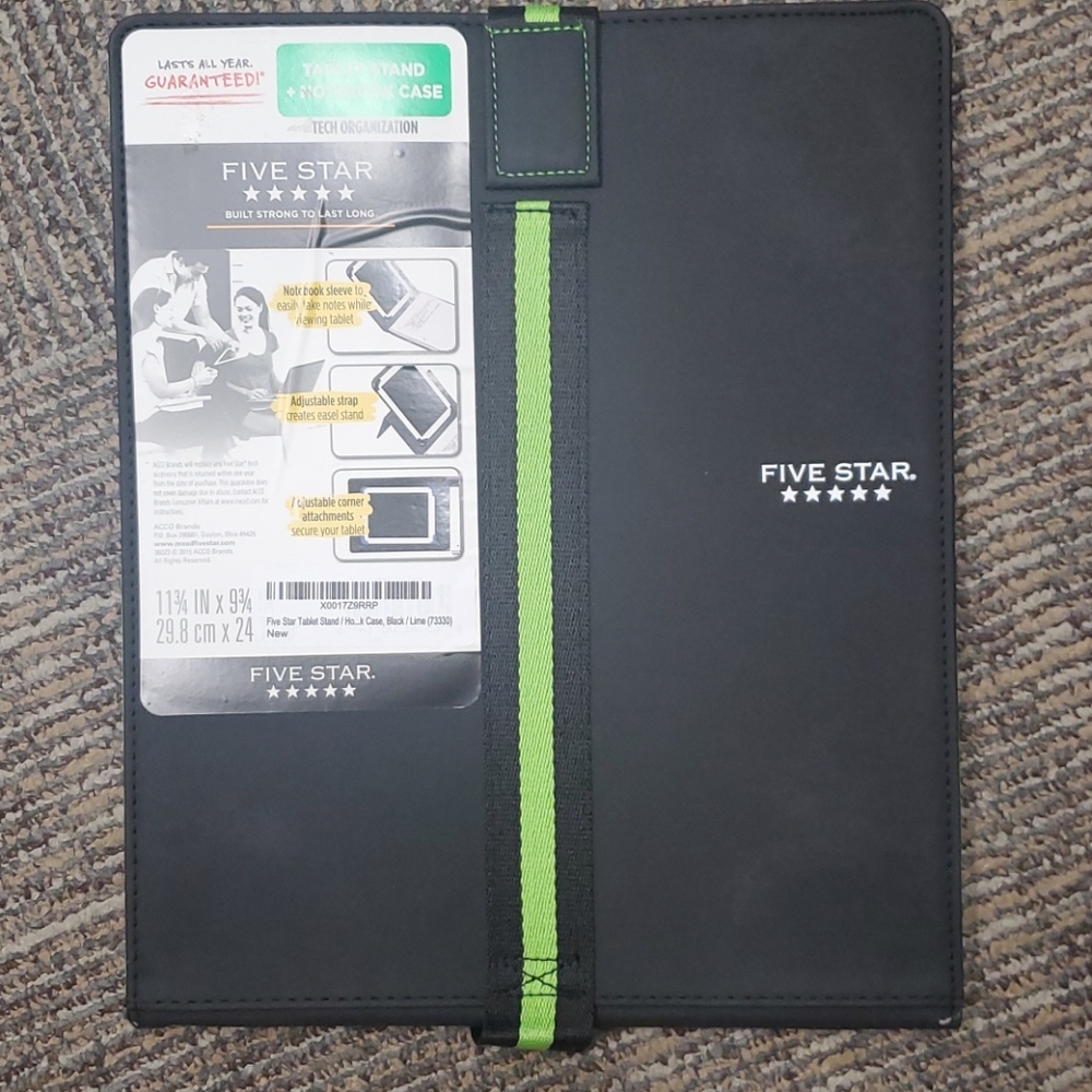 Five Star Tablet Stand and Notebook Case
